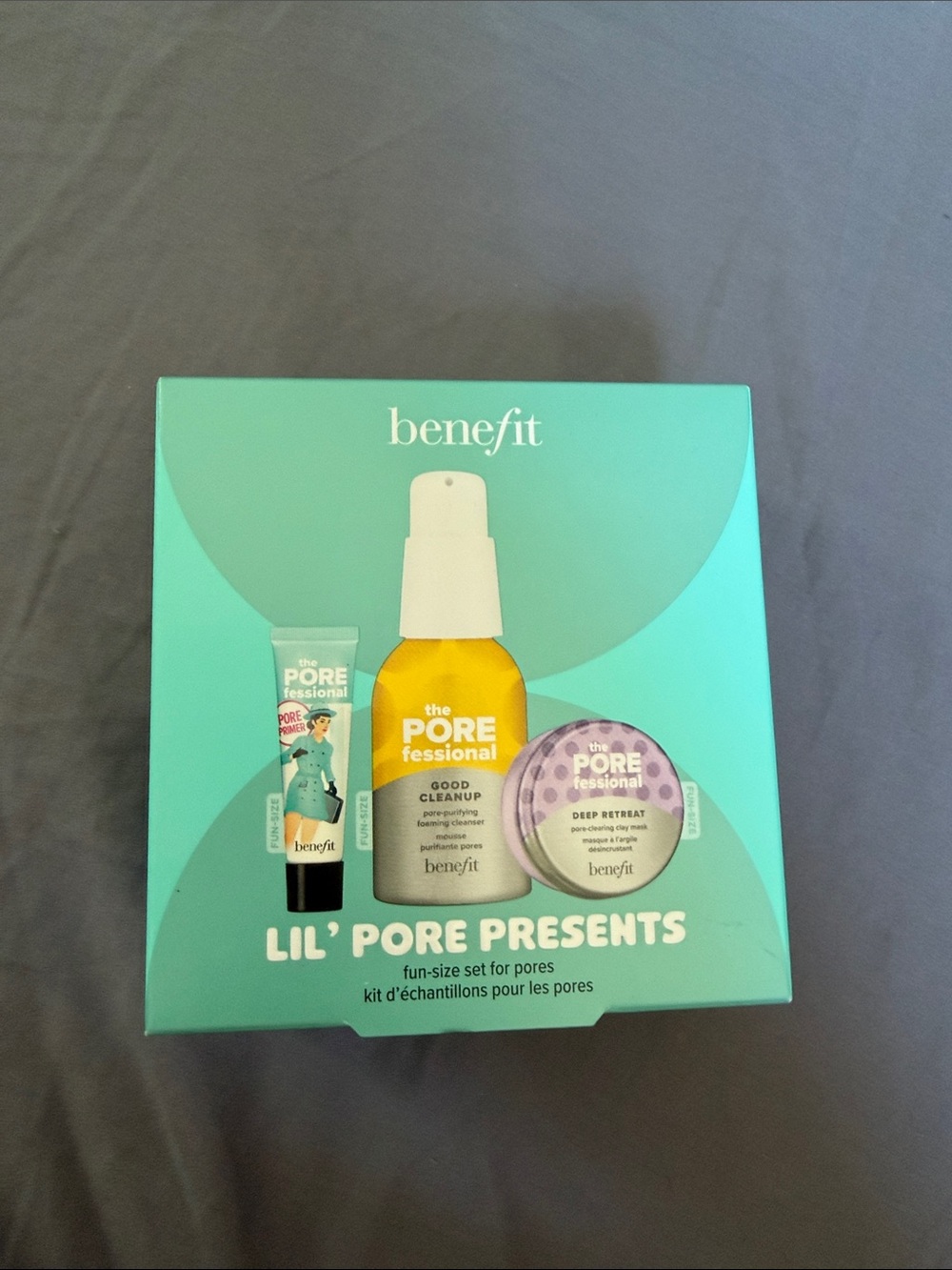 Benefit Lil' Pore Presents Skincare Set — teal & yellow